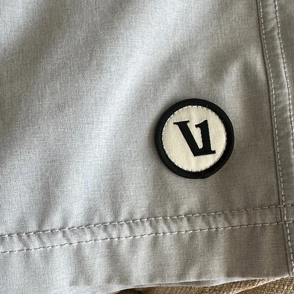 Vuori Silver Gray Men's Athletic Shorts - Picture 2 of 6